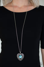 Load image into Gallery viewer, Paparazzi Accessories One Heart - Blue Necklace