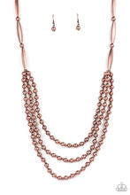 Load image into Gallery viewer, Paparazzi Accessories Beaded Beacon - Copper Necklace