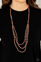 Load image into Gallery viewer, Paparazzi Accessories Beaded Beacon - Copper Necklace