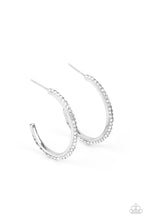 Load image into Gallery viewer, Paparazzi Accessories Don&#39;t Think Twice - White Hoop Earring
