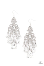 Load image into Gallery viewer, Paparazzi Accessories Queen Of All Things Sparkly - White Earring
