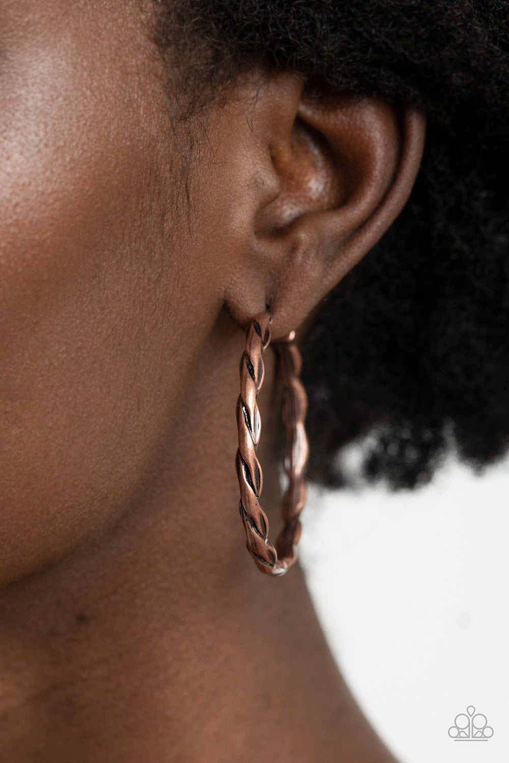 Paparazzi Accessories Don't Get It Twisted - Copper Earring