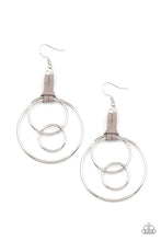 Load image into Gallery viewer, Paparazzi Accessories Fearless Fusion - Silver Earring
