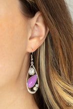 Load image into Gallery viewer, Paparazzi Accessories Harmonious Harbors - Purple Earring
